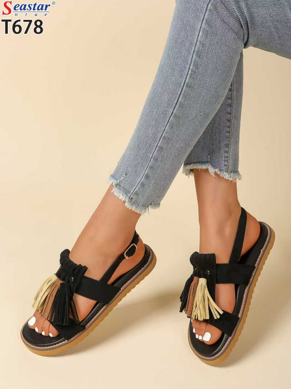 Sandały płaskie damskie Roz 36-41 / 12 par 1